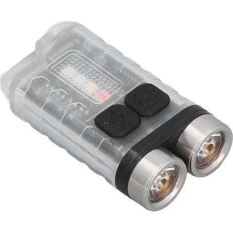 Lampe de poche porte-clés 900 LM LED blanche IP65 étanche queue aimantée fluorescente EDC avec lumière rouge bleue violette (1/5)