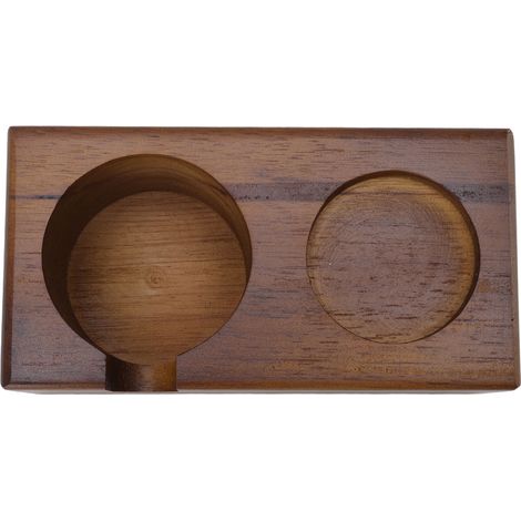 Support en bois pour filtre à café Protafilter, support pour tasseur à café, station de tassage, marron (1/5)