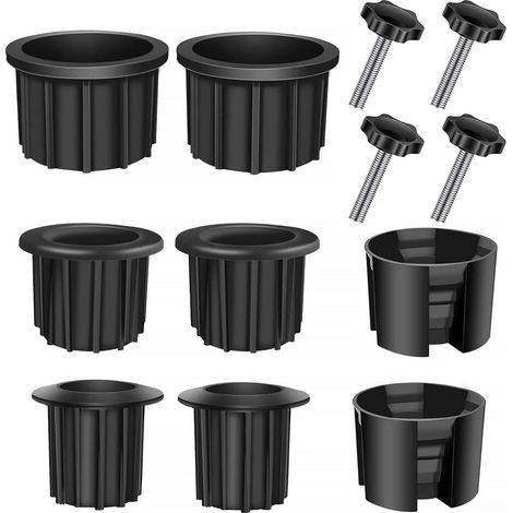 Set di 12 accessori per la base dell'ombrellone da giardino, parti di ricambio in plastica per la staffa dell'ombrellone, anelli e viti resistenti all'usura per i fori della staffa della base dell'omb (1/5)