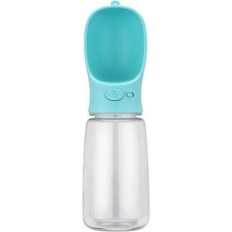 Bouteille d'eau pour chien Kalimdor, distributeur d'eau portable et étanche pour chiots avec abreuvoir intégré, idéal pour les promenades, la randonnée et les voyages en extérieur. Fabriquée en plasti (1/5)