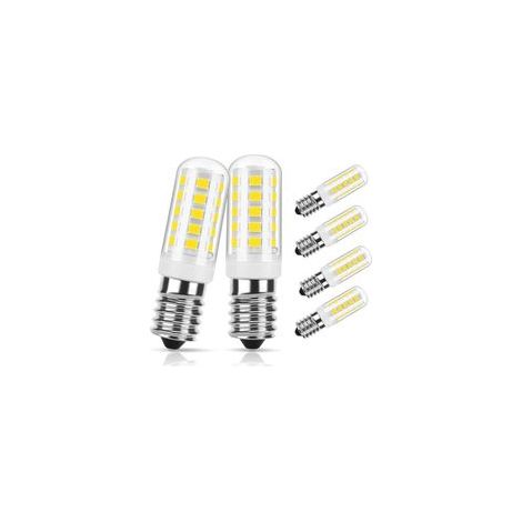 Ampolla regulable LED E14, pequeña base a vis ampolla LED para calor y refrigerador, blanco frío 6000K, 2,5W equivalente a 30W lámparas halogènes, 300LM, 6 piezas [Clase energética E]