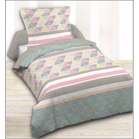 Housse de couette 1 place coton140 x 200 cm - Pattern