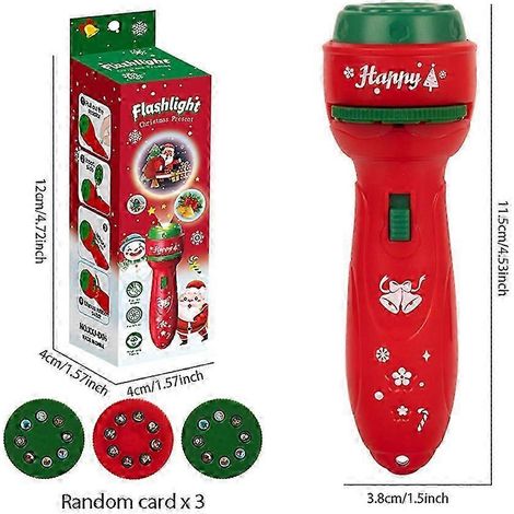 Projecteur de Noël avec 24 motifs, lampe torche de Noël, jouet projecteur de diapositives portable, cadeau pour enfants (1/5)