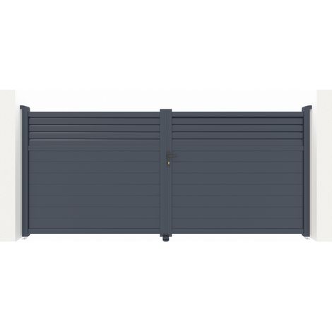 Puerta Batiente de aluminio 3m CARPATIA 300 x 160 cm (1/4)