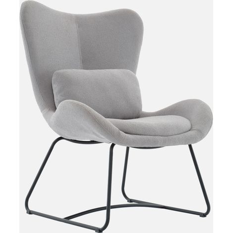 Sillón de tela con cojín