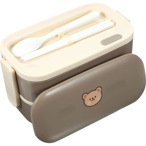 Boîte à lunch Bento GALPADA double paroi en acier inoxydable (1/5)