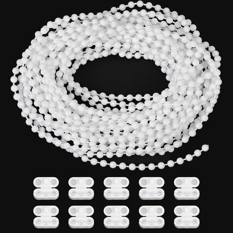 Chaîne Store Enrouleur - 1 pièce, Chaîne Store Enrouleur Blanc 6m + 10 Connecteurs - Remplacement (1/5)