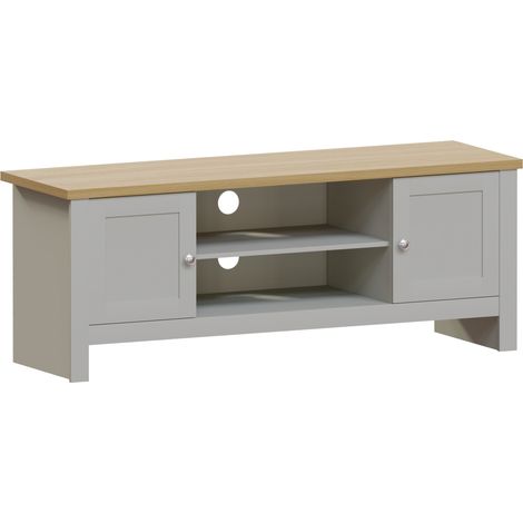 Arlington 2 Door TV Unit Cabinet Stand Storage Unit, Grey