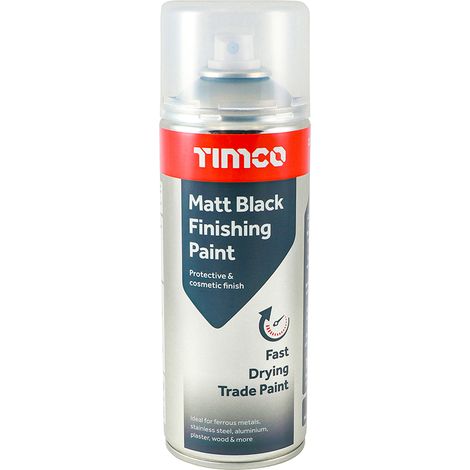 TIMCO Finishing Paint Matt Black - 380ml