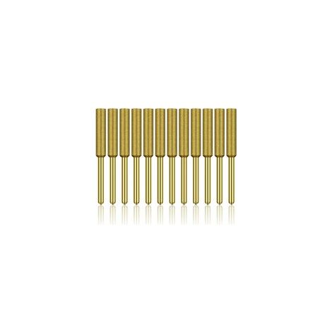 12 Pcs Diamant Affûteur de Tronçonneuse, Haute Dureté Titane Plaqué Burr Meule Meule, Affûteur de Tronçonneuse Pierre Bits, 3/16in 4.8mm H253