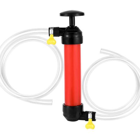 Kit de pompe de transfert de siphon multi-usage, pompes à carburant manuelles pour gazole, eau avec tuyau d'air, ensemble de siphons compacts (1/4)
