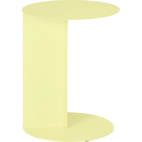 Table d'appoint en métal H50cm - Jaune - Jimy (1/5)
