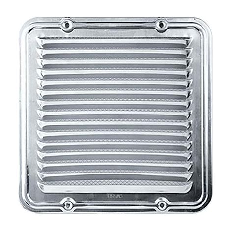 BOCCHETTA AERAZIONE ALLUMINIO QUADRA - MM 230X230- 5 pezzi