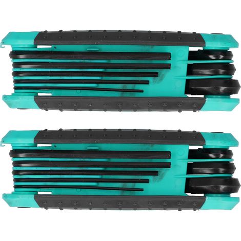 2 Stück 8-in-1 Klapp-Sechskantschlüssel zum Festziehen und Lösen von Schrauben, Multifunktions-Handwerkzeug 1,5–8 mm (1/5)