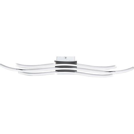 Plafoniera Moderna Roncade Led Alluminio Cromo H4,5Cm (1/5)