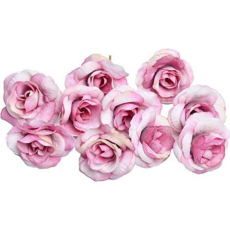 Adornos de rosas artificiales Jygee para ventanas, adornos florales de seda para bodas y fiestas, color rosa.