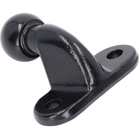 Boule d'attelage en acier forgé 50mm noir, robuste pour remorque, camping-car, caravane et véhicule utilitaire (1/5)