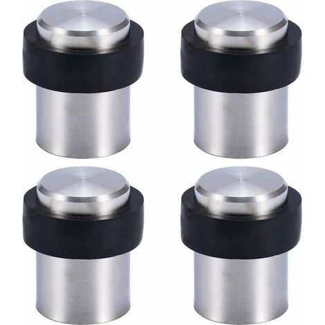 Floor Door Stops 1.8 Stainless Steel Doorstop Door Stops, (4 Pack) (1/5)