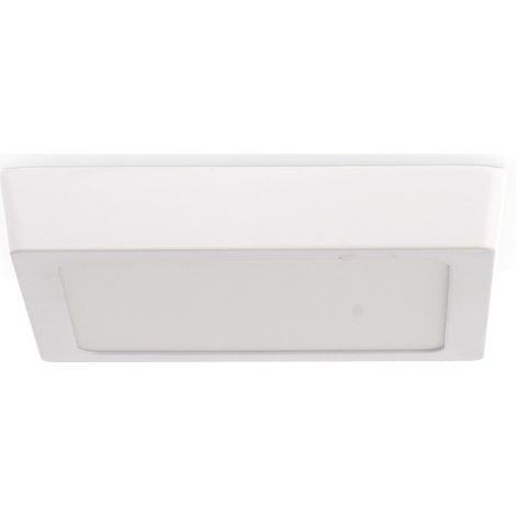 Plafonnier carré Slim Series, 12W, 1200lm, lumière neutre (4500K). Plafonnier d'intérieur IP20. Idéal pour cuisine, chambre, salle de bain. Installation facile, LM5251. (1/5)