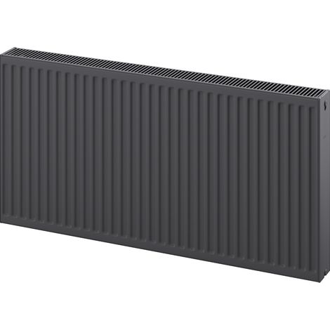 Mexen C22 Plattenheizkörper 400 x 2000 mm, seitliche Anschlüsse, 2371 W, Anthrazit - W422-040-200-66 (1/5)