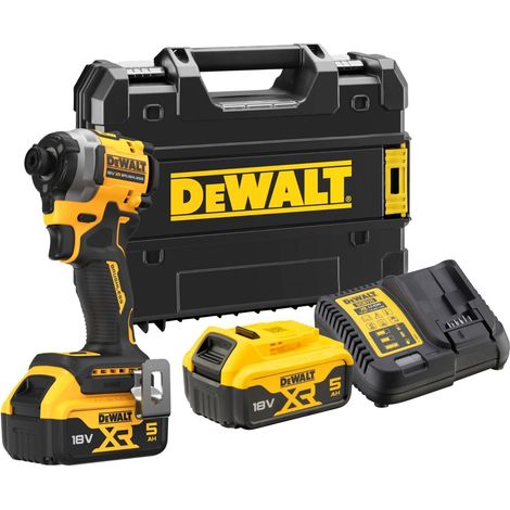 AVVITATORE IMPULSI 1/4" 206Nm 2 BATTERIE 18V 5AH COMPATTO XR DEWALT DCF850P2T-QW