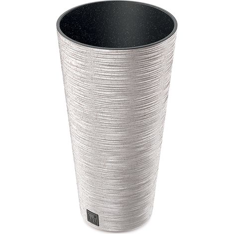 Prosperplast Blumentopf FURU SLIM Eco Wood Weiß 30 cm