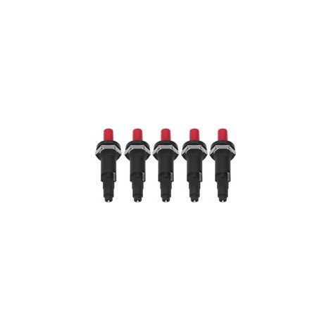 Allumeur piézo 5 pièces, allumage de gril à bouton poussoir à haute température, résistance aux hautes températures, accessoires pour briquet de cuisine pour la cuisson en extérie