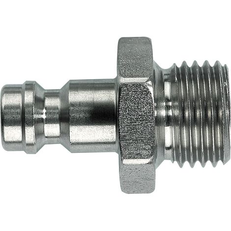 Raccord rapide pneumatique Legris, Filetage Mâle vers Mâle 1/8 in Male 1/8pouces Européen, Profil rectus en Acier ( Prix pour 1 )