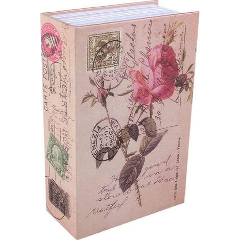 Coffre-fort Livre - Boîte à Monnaie en Forme de Dictionnaire Verrouillable avec Serrure à Clé - Rose - 1 Pièce