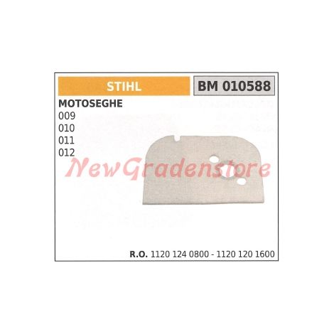 Filtro de aire STIHL para motosierra 009 010 012 010588
