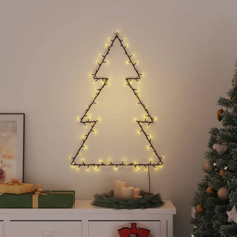 Lumières de Noël silhouette d'arbre de Noël 115 LED blanc chaud CFW104445 (1/5)