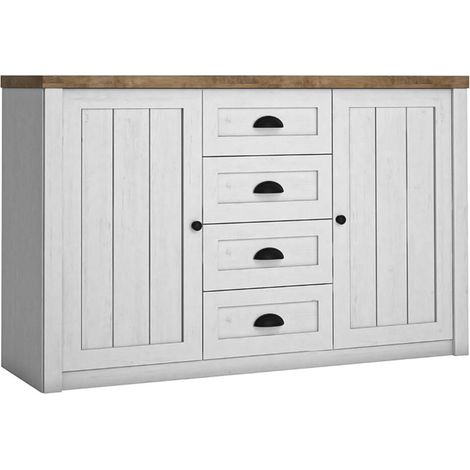 AX LIVING Kommode mit Schubladen Palmano K4S – 130cm Andersen Kiefer