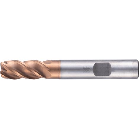 PFERD TOOLS Fraise VHM Ø20 mm, 4 dents, 2xDC, rayon 2 mm, revêtement AlTiN / TiSiXN, tige HB, Performance inoxydable
