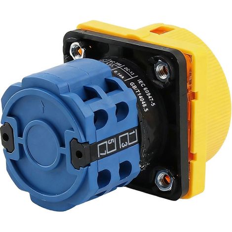 Interrupteur sectionneur 4 pôles 20 A OFF-ON LW26GS CA10 48 x 48 mm à came rotative avec cadenas (1/5)
