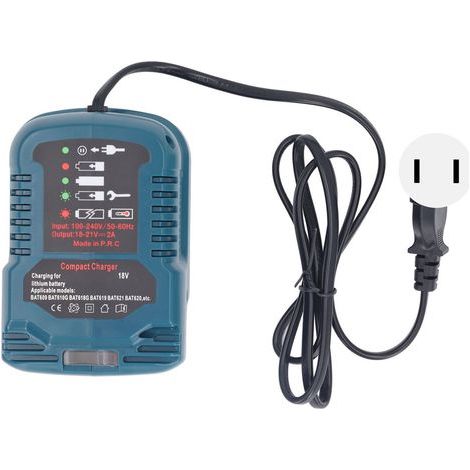 Chargeur de batterie portable mini sans fil pour outils électriques, compatible avec les batteries lithium BAT609 et BAT610G. (1/5)