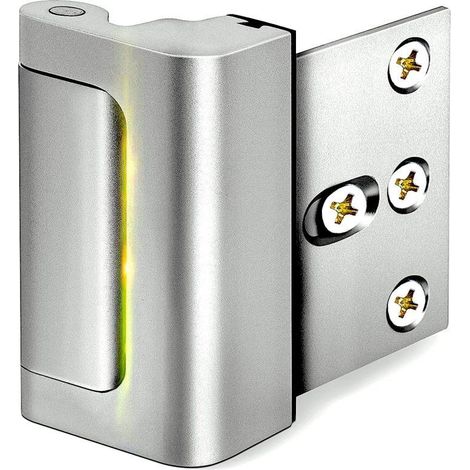 Serrure de sécurité renforcée pour porte d'entrée : argent (1/5)