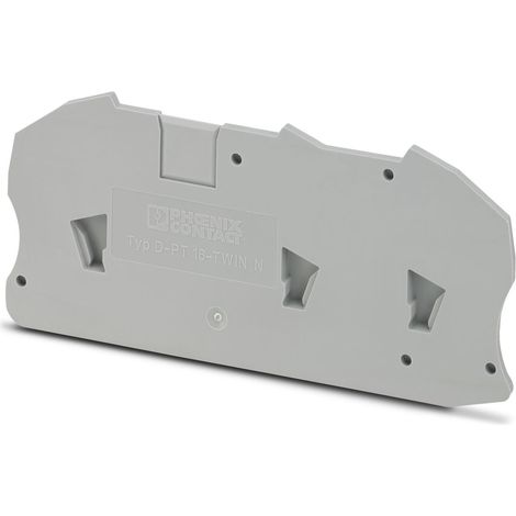 Flasque d'extrémité Phoenix Contact, série D-PT pour Bloc de jonction modulaire ( Prix pour Paquet de 5 )