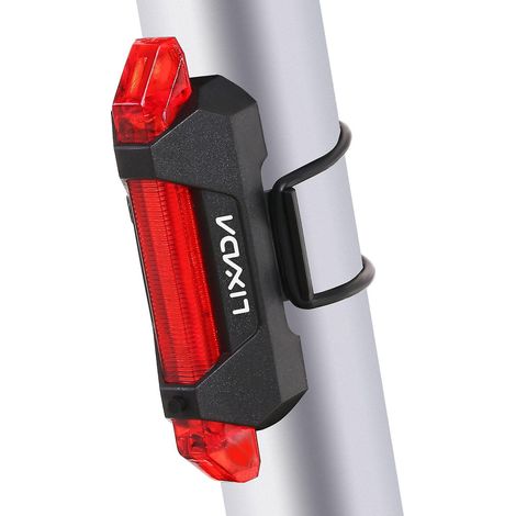 LIXADA USB-wiederaufladbares Fahrradlicht, wasserdichtes Fahrradrücklicht, Rücklicht für Fahrräder