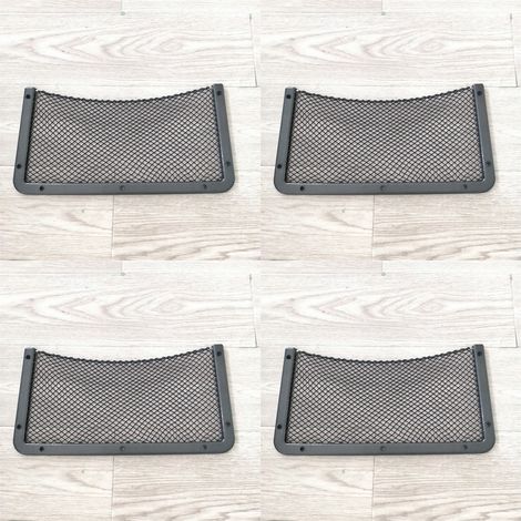 piezas de red de almacenamiento para coche, 41,5 x 21,5 cm, bolsa organizadora de bolsillo para utensilios, vehículos recreativos, barcos y red elástica para el hogar