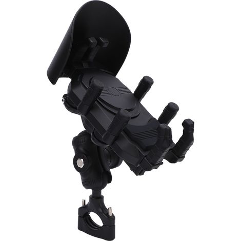 Support téléphone moto, 8 griffes, 15W, sans fil PD, USB, charge rapide, anti-vibration et vol, guidon robuste avec pare-soleil (1/5)