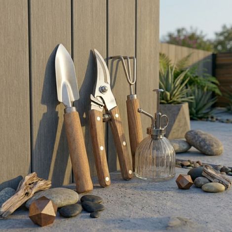 Rustic 4 Piece Garden Tool Set (1/2)