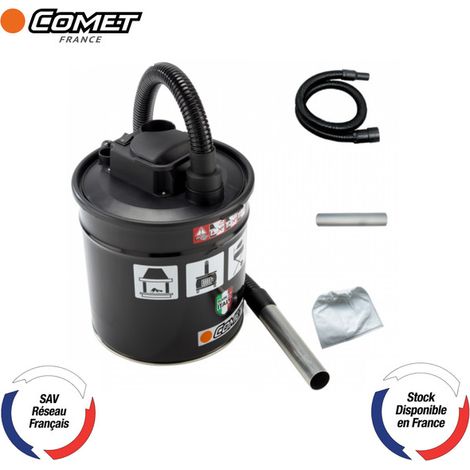 Aspirateur � cendres froides COMET CA 18 S � 800 W, cuve acier 18 L, fonction souffleur, moteur silencieux � 40029-00002 / 8054639397712