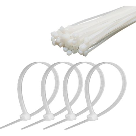 Kabelbinder 4,8 mm/35 cm weiß Cabletech 50 Stück.