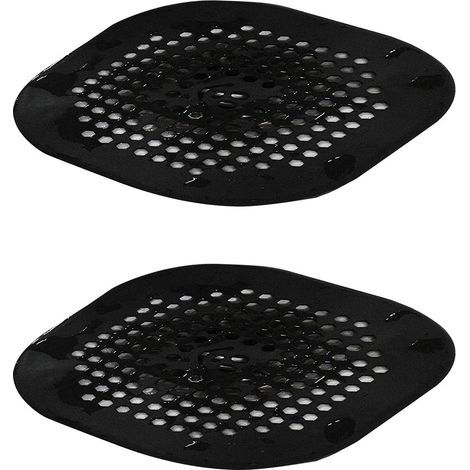 Tapis de caniveau carré plat, bouchon de caniveau en silicone avec ventouse pour salle de bain et cuisine
