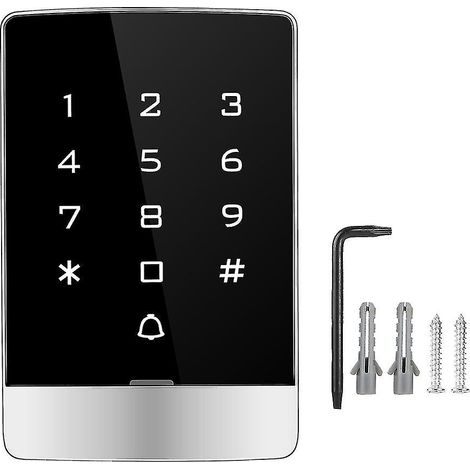Système de contrôle d'accès de bureau à carte métallique étanche à bouton tactile T9-w (1/4)