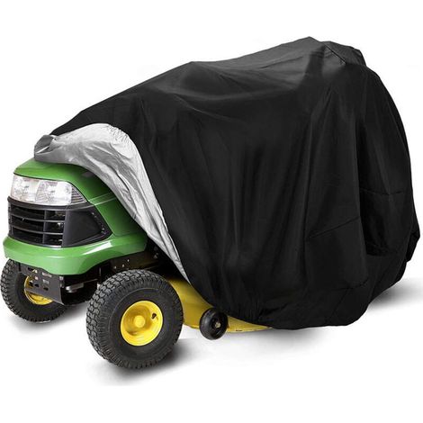 Housse de protection pliable pour tondeuse à gazon, imperméable et résistante, protection UV et poussière, avec sac de rangement, pour équipement de jardinage extérieur, polyester soyeux, noir 1831371 (1/5)