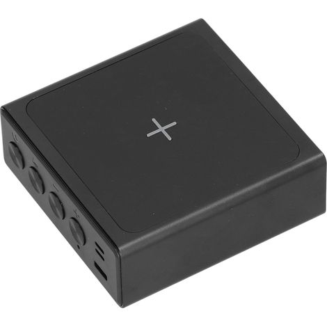 LED-Digitalwecker, 3-in-1 kabelloses Handy-Ladegerät, Tischuhr mit USB-Ladestation. (1/5)