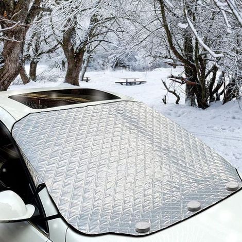 Magnetic windshield cover, snow protection, frost and ice protection - 157 x 126 cm (1/3)