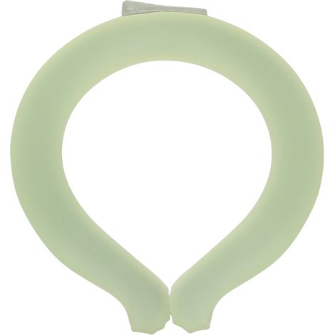 Collier de refroidissement réutilisable pour nuque, dissipateur de chaleur mains libres, foulard rafraîchissant portable pour été et bureau, point de congélation 23, taille M, vert (1/5)