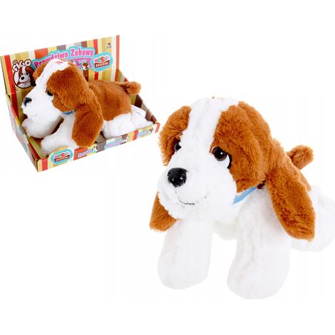 Peluche interactivo de perro Figo que ladra y da la pata. Mascota canina.